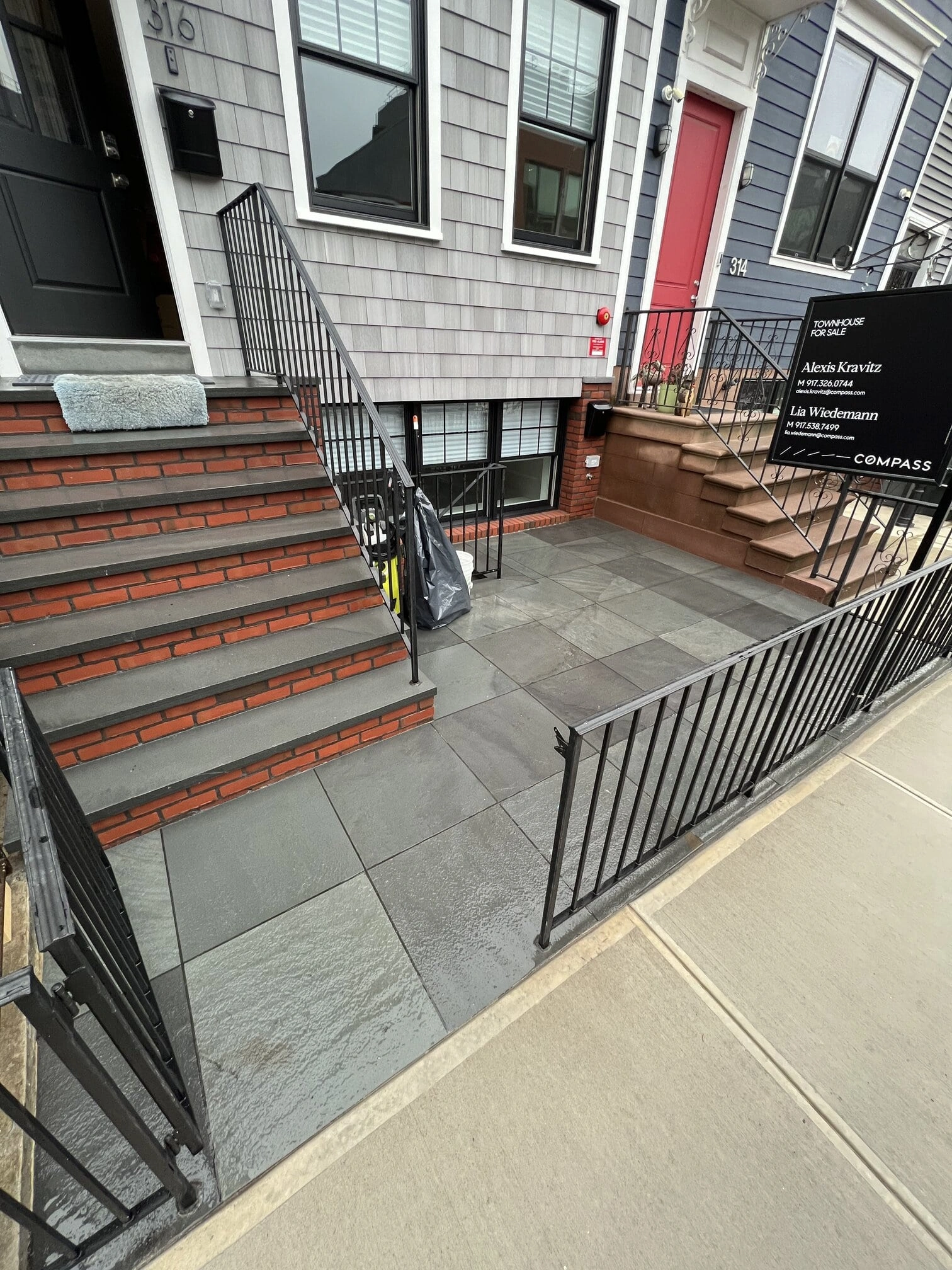 Exterior Bluestone & Brick Installation